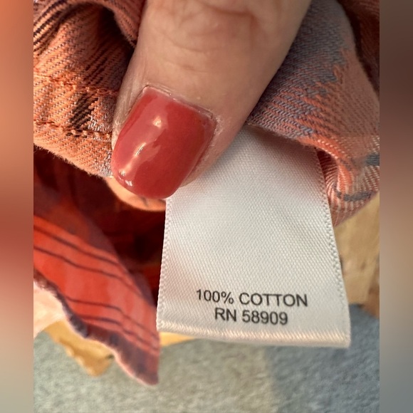 ROWM Short Sleeve Aztec Patterned Button Down Shirt Men’s Size Large Like New - Picture 6 of 6